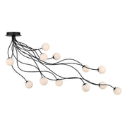 Eurofase Athena 20 in. Semi-Flush Mount Light, Matte Black