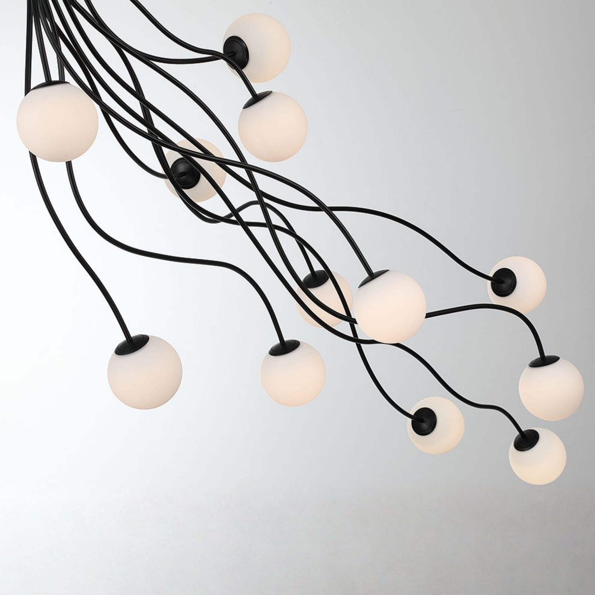 Eurofase Athena 20 in. Semi-Flush Mount Light, Matte Black