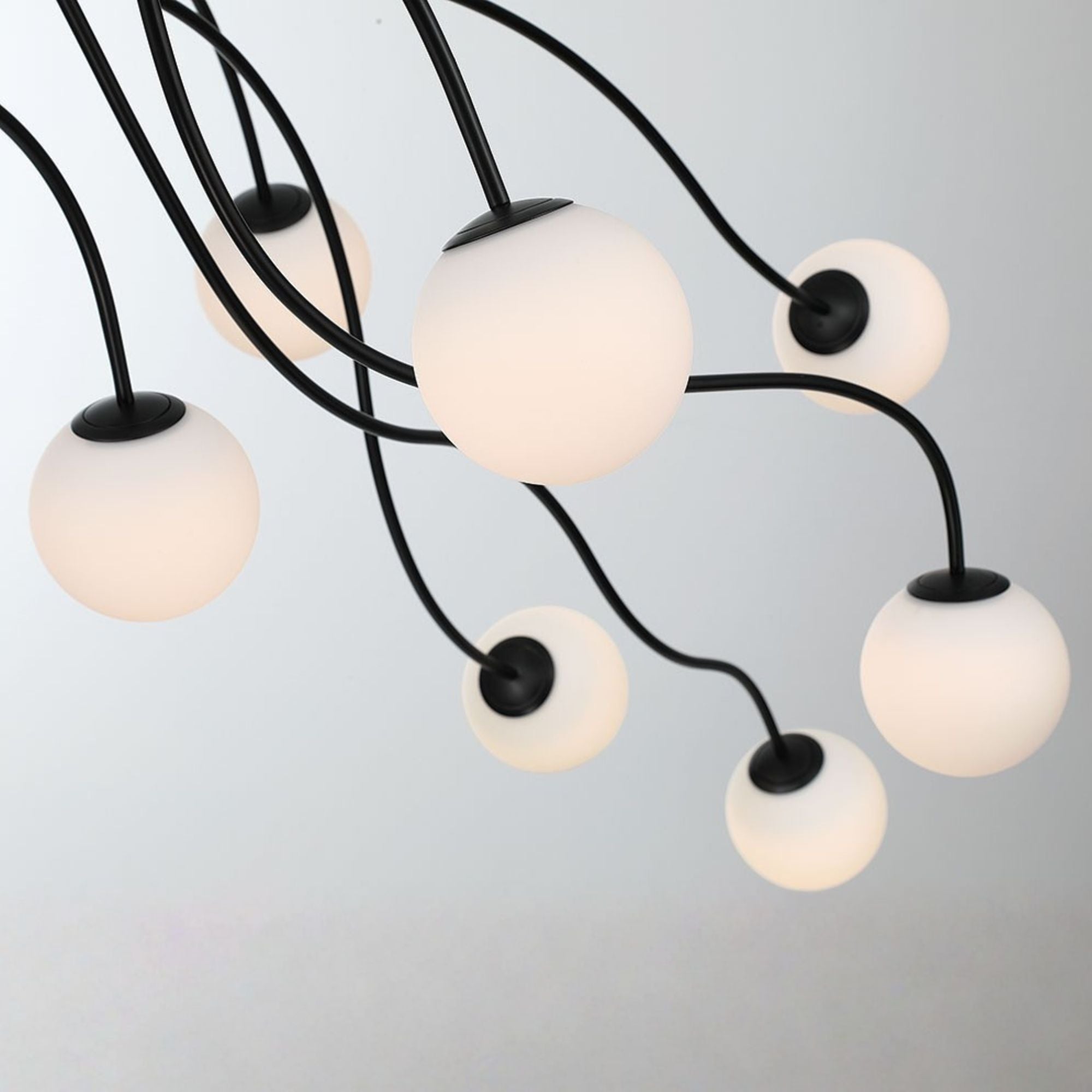 Eurofase Athena 20 in. Semi-Flush Mount Light, Matte Black