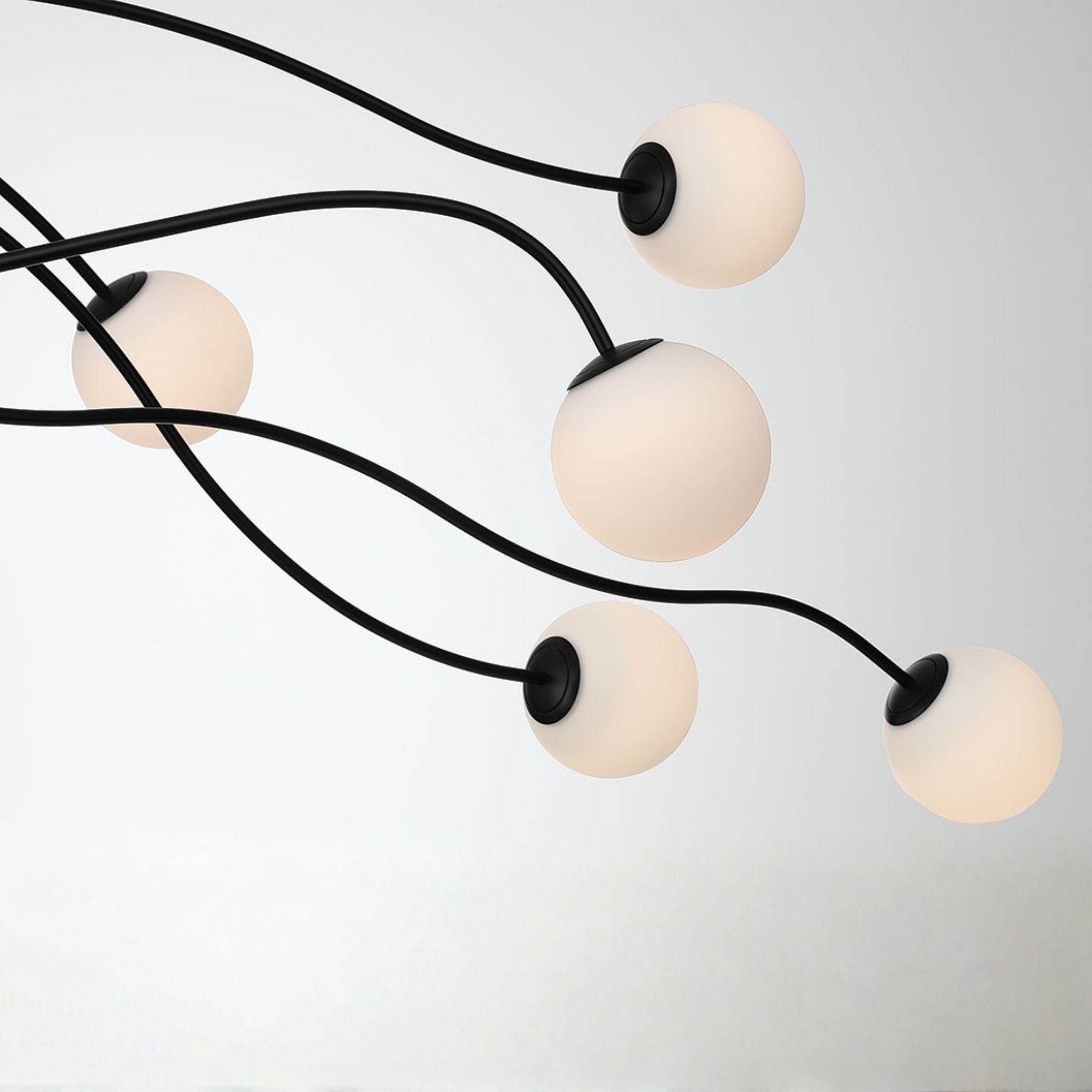 Eurofase Athena 20 in. Semi-Flush Mount Light, Matte Black