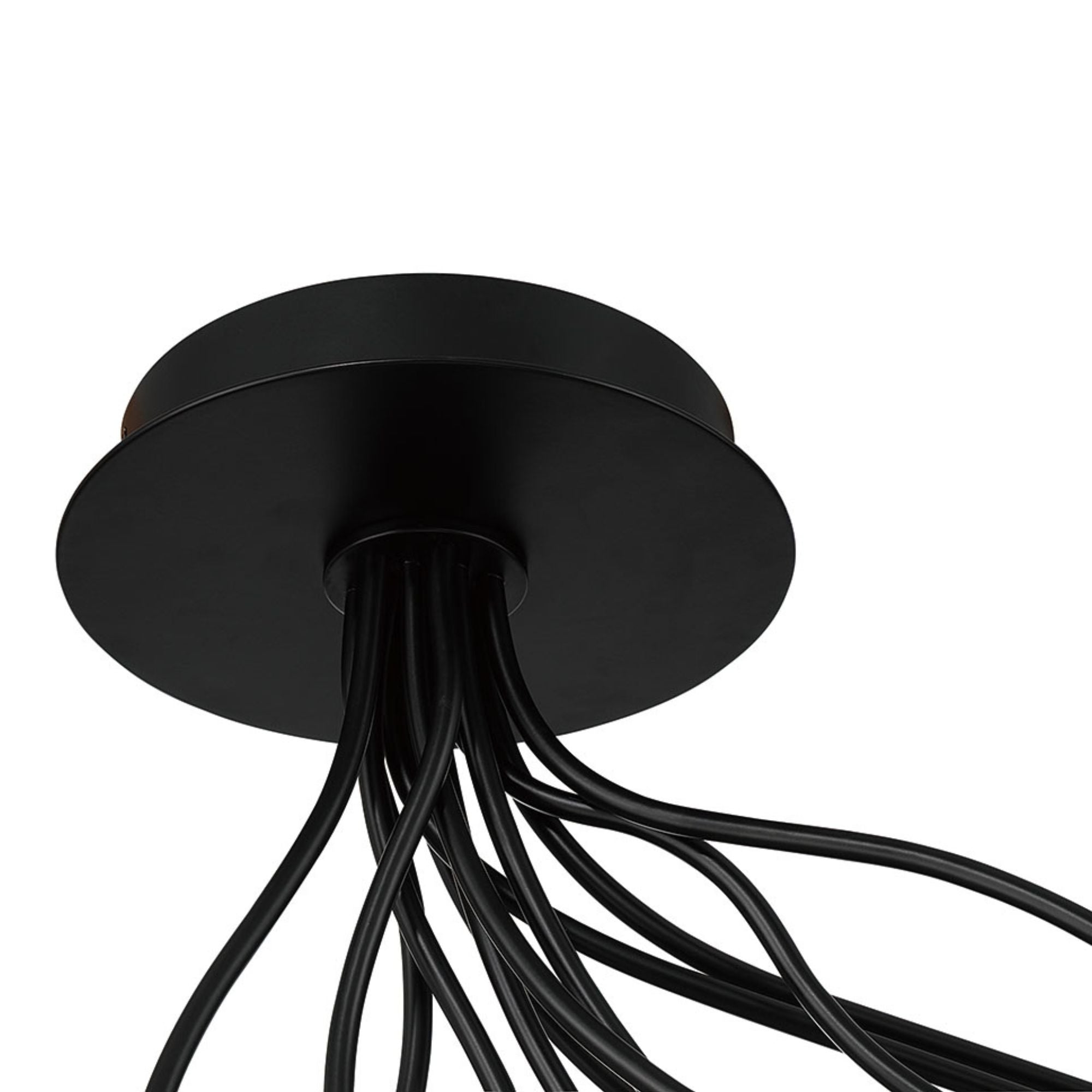 Eurofase Athena 20 in. Semi-Flush Mount Light, Matte Black