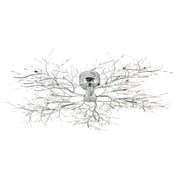 Autumn 20-Light 45" Semi-Flush Mount, Chrome Finish