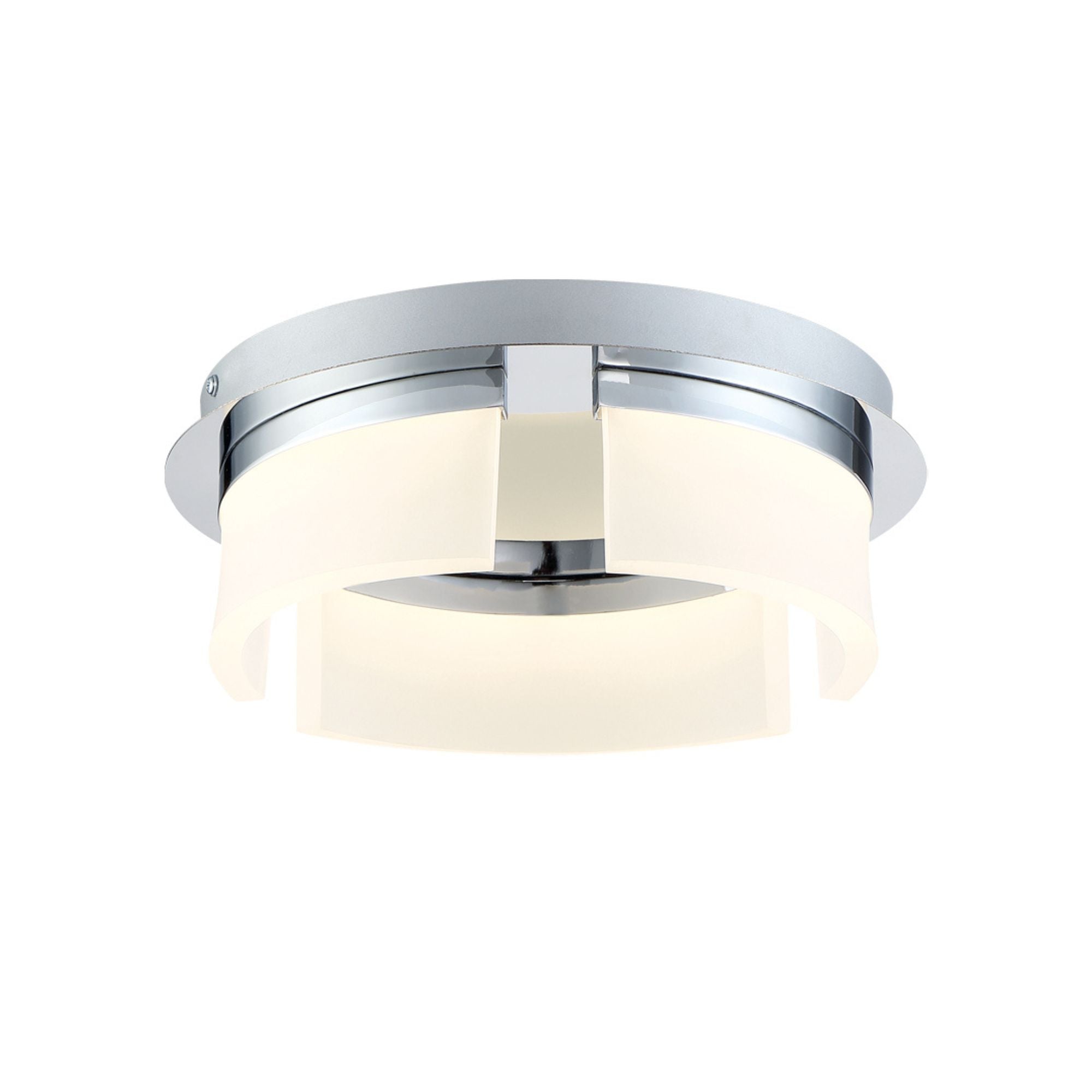 Bria 11" LED Flush Mount, Chrome Finish