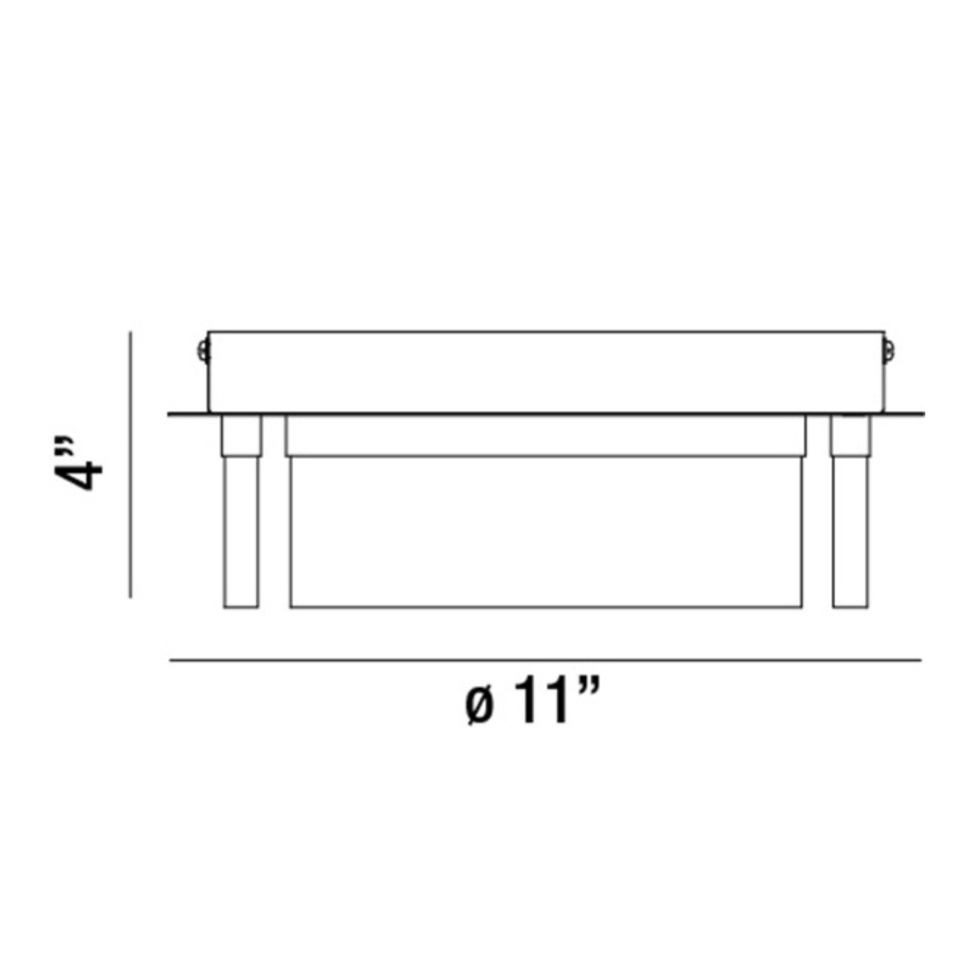 Bria 11" LED Flush Mount, Chrome Finish