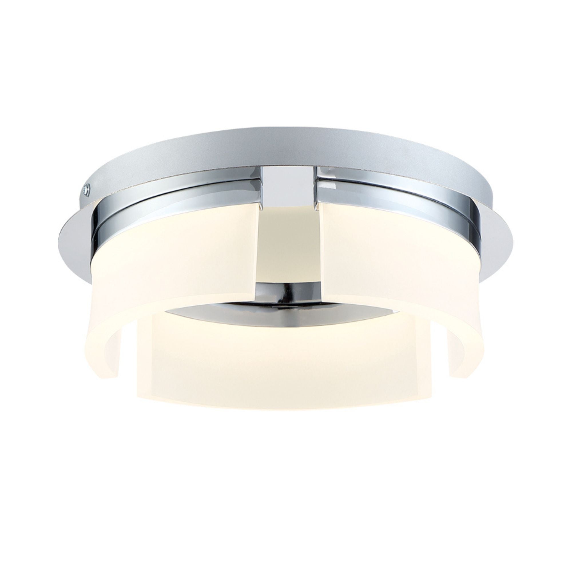 Bria 15" LED Flush Mount, Chrome Finish