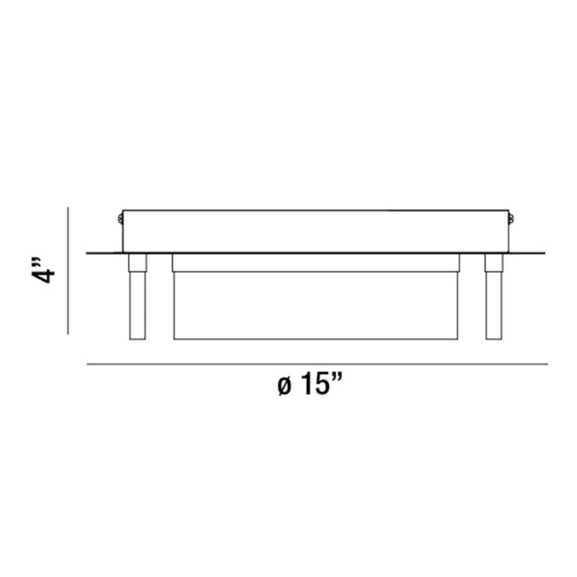 Eurofase Lighting - Bria 15" LED Flush Mount, Chrome Finish | Bees Lighting