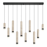 Eurofase Cambre 50 in. 10-Light Chandelier, Matte Black