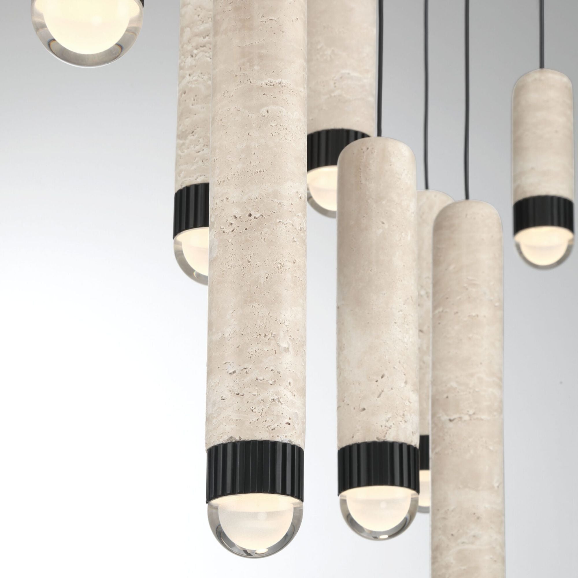 Eurofase Cambre 50 in. 10-Light Chandelier, Matte Black