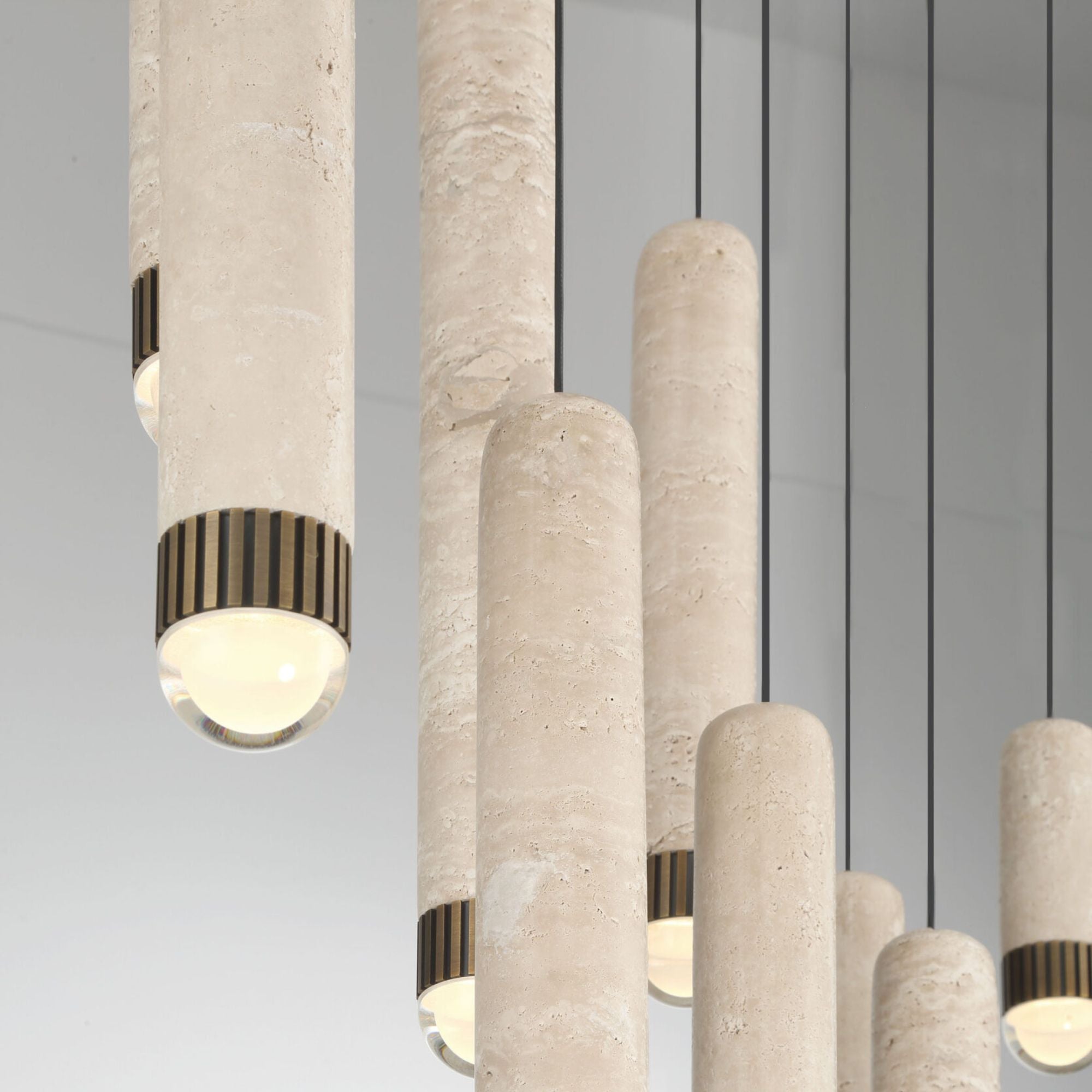 Eurofase Cambre 50 in. 10-Light Chandelier, Antique Brass