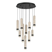 Eurofase Cambre 22 in. 10-Light Chandelier, Matte Black