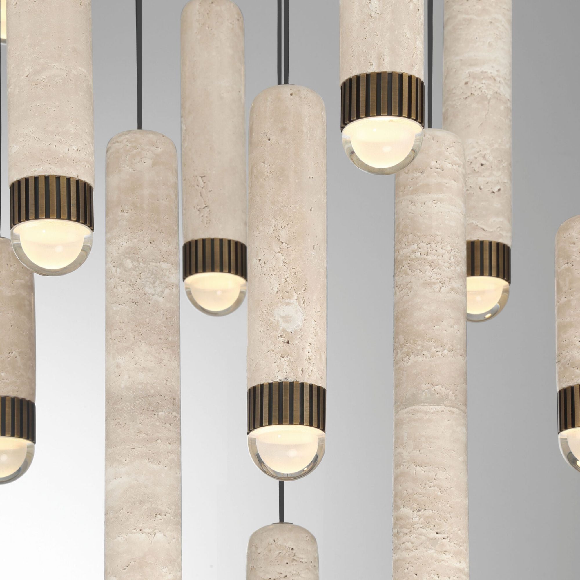 Eurofase Cambre 32 in. 16-Light Chandelier, Antique Brass