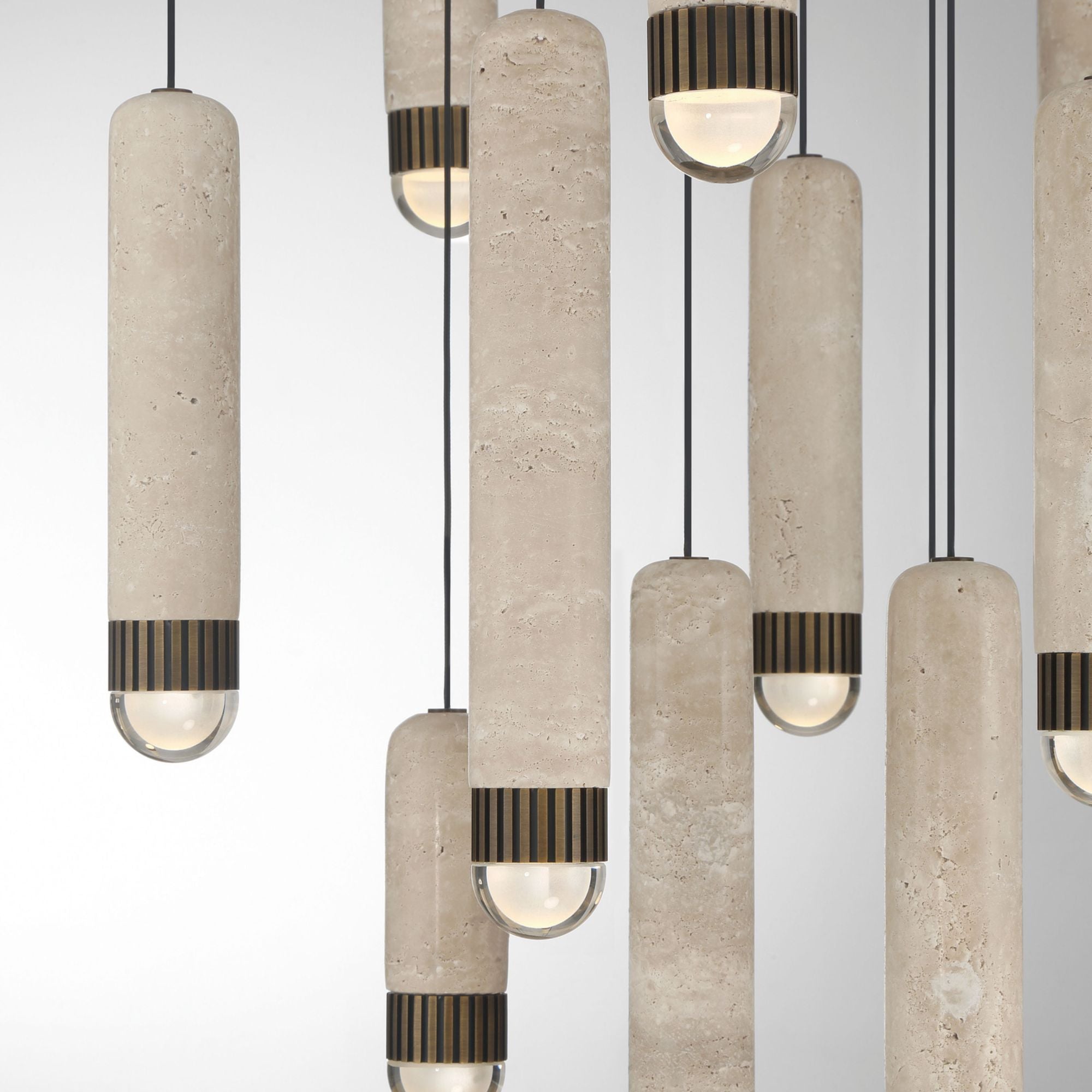 Eurofase Cambre 32 in. 16-Light Chandelier, Antique Brass