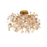 Campobasso 5-Light 21" LED Flush Mount, Gold Finish