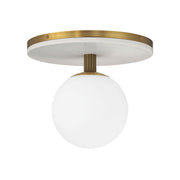 Eurofase Carnagie 15 in. Flush Mount Light, Antique Brass