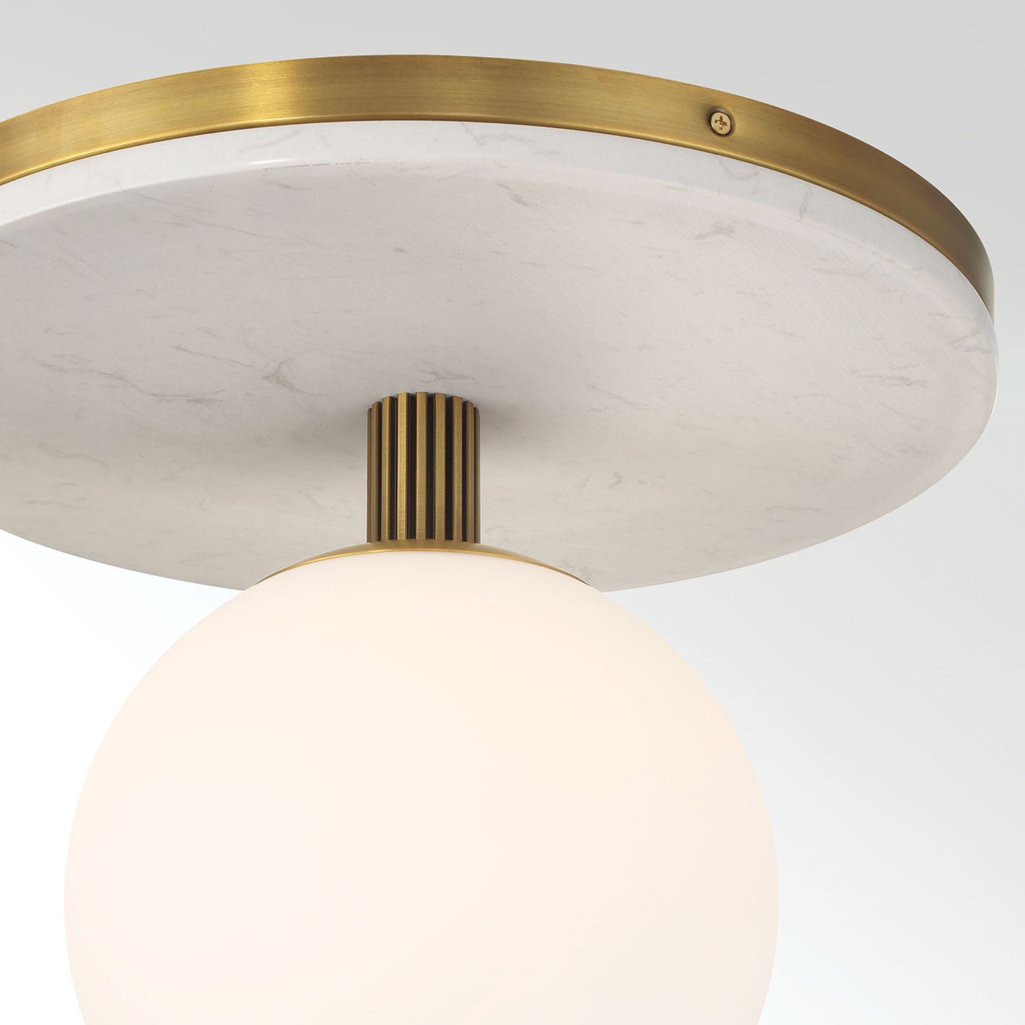 Eurofase Carnagie 15 in. Flush Mount Light, Antique Brass