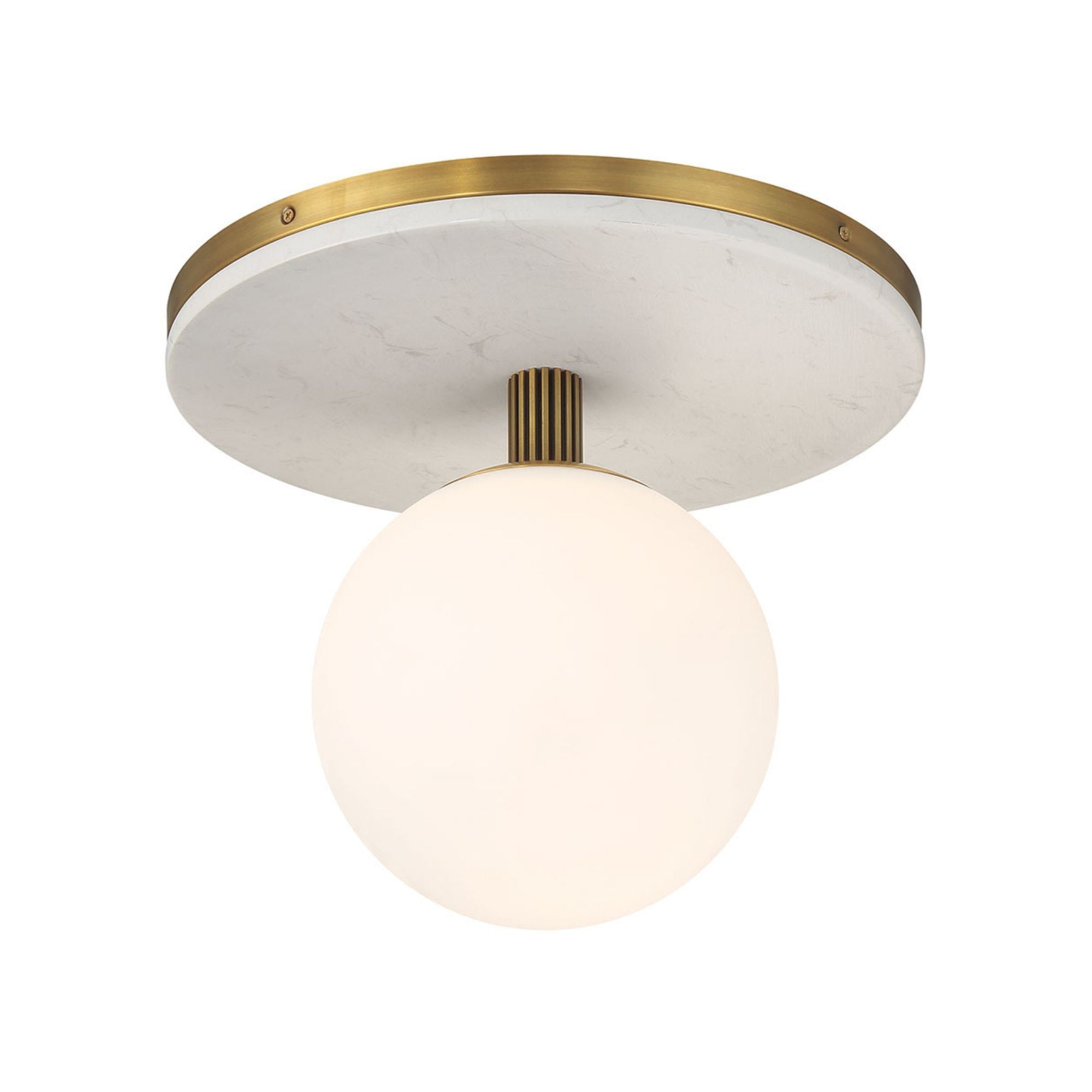 Eurofase Carnagie 15 in. Flush Mount Light, Antique Brass