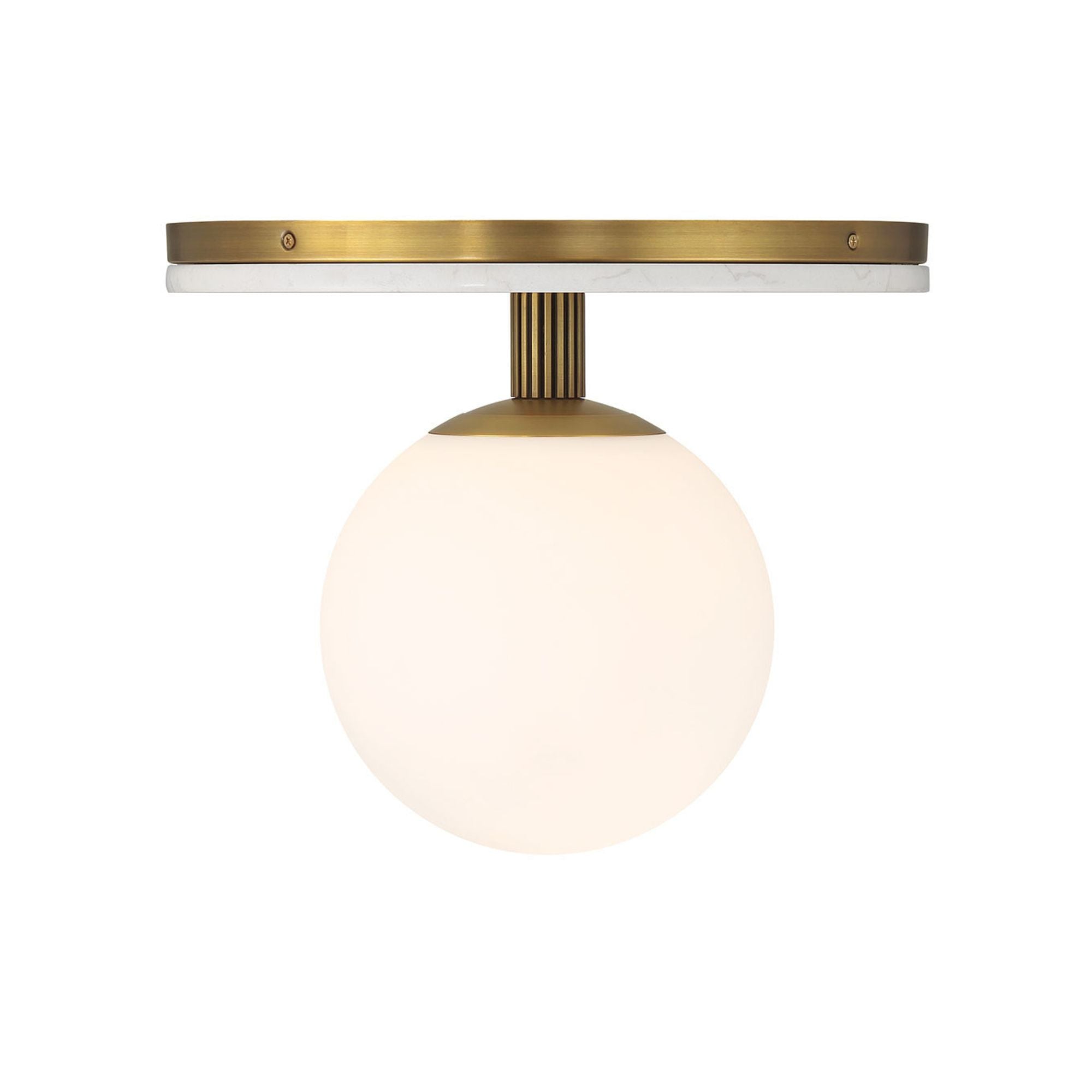 Eurofase Carnagie 15 in. Flush Mount Light, Antique Brass