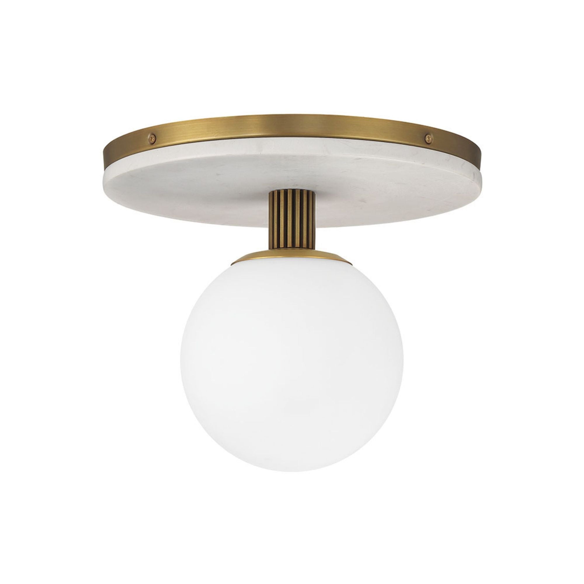 Eurofase Carnagie 12 in. Flush Mount Light, Antique Brass