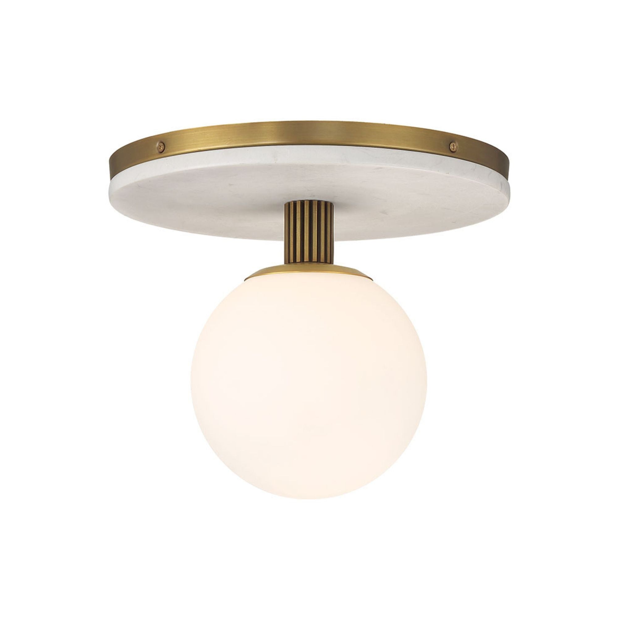 Eurofase Carnagie 12 in. Flush Mount Light, Antique Brass