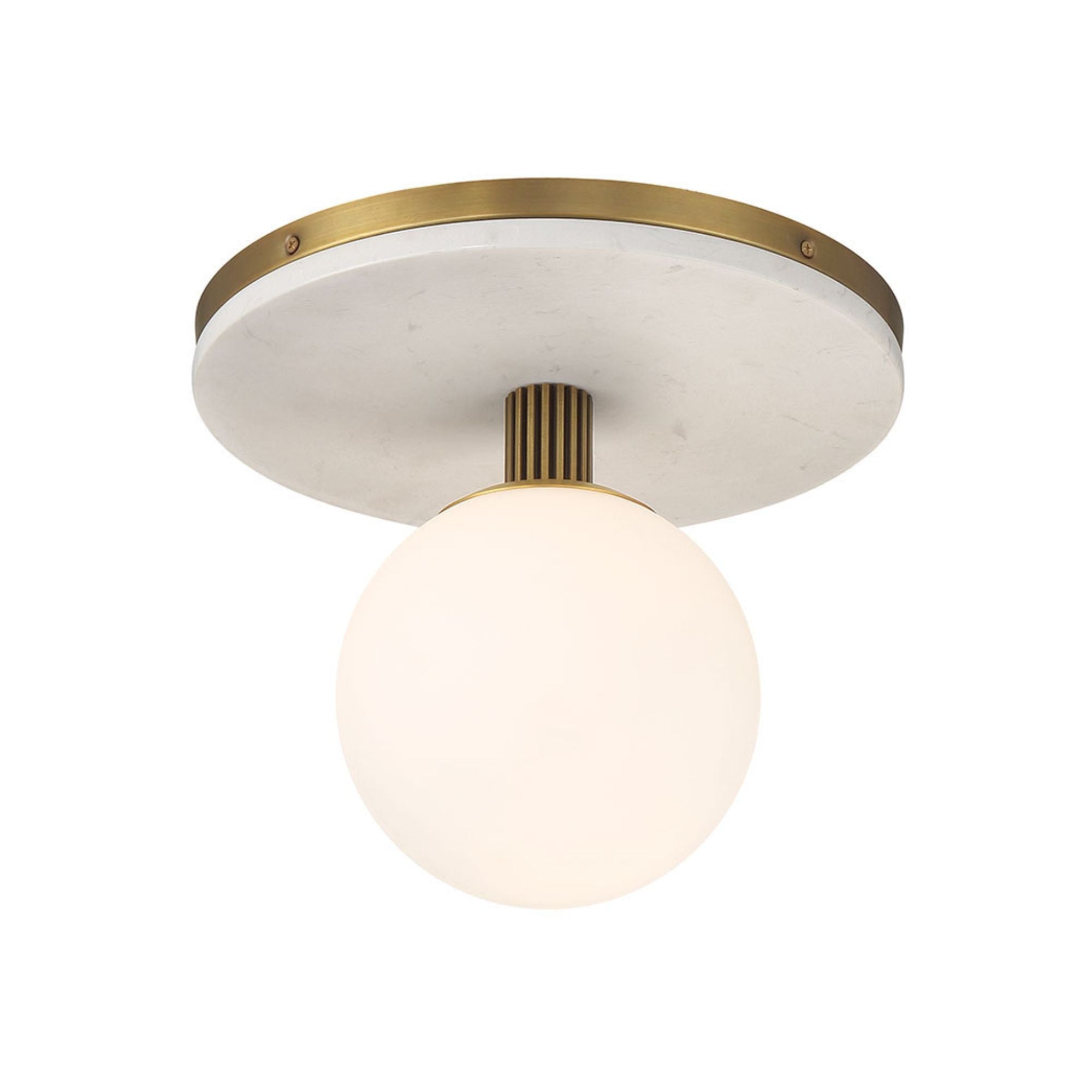 Eurofase Carnagie 12 in. Flush Mount Light, Antique Brass