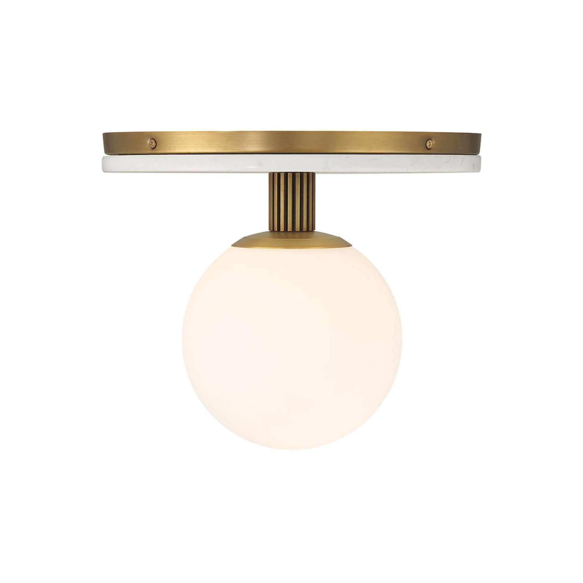 Eurofase Carnagie 12 in. Flush Mount Light, Antique Brass