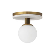 Eurofase Carnagie 8 in. Flush Mount Light, Antique Brass