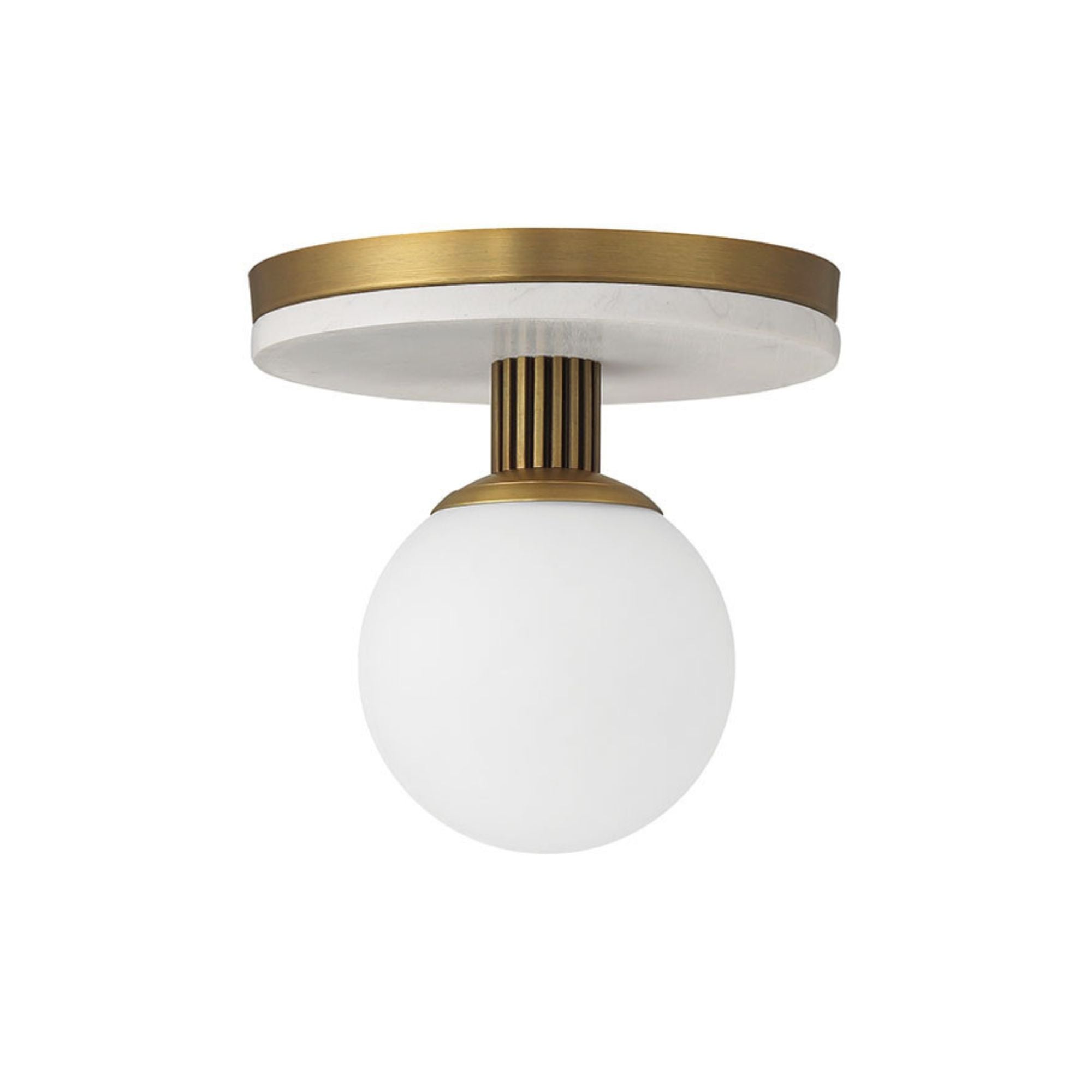 Eurofase Carnagie 8 in. Flush Mount Light, Antique Brass