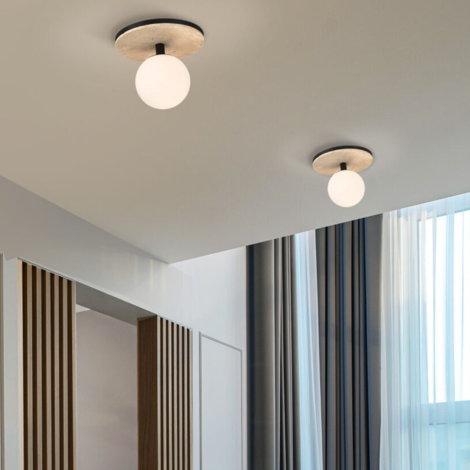 Eurofase Carnagie 8 in. Flush Mount Light, Matte Black