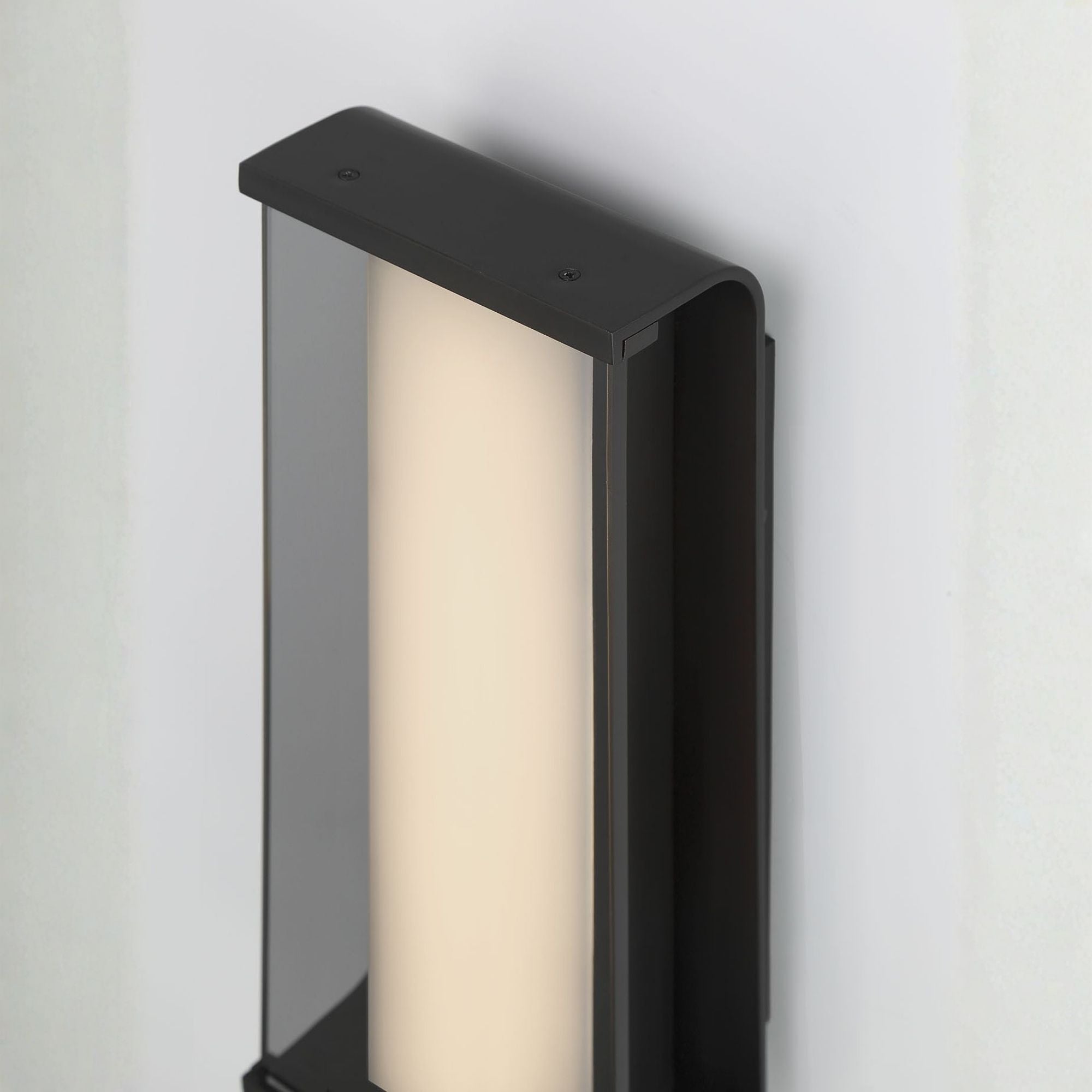 Eurofase Dulton Outdoor Sconce, 14 in. Height, Matte Black, Integrated LED