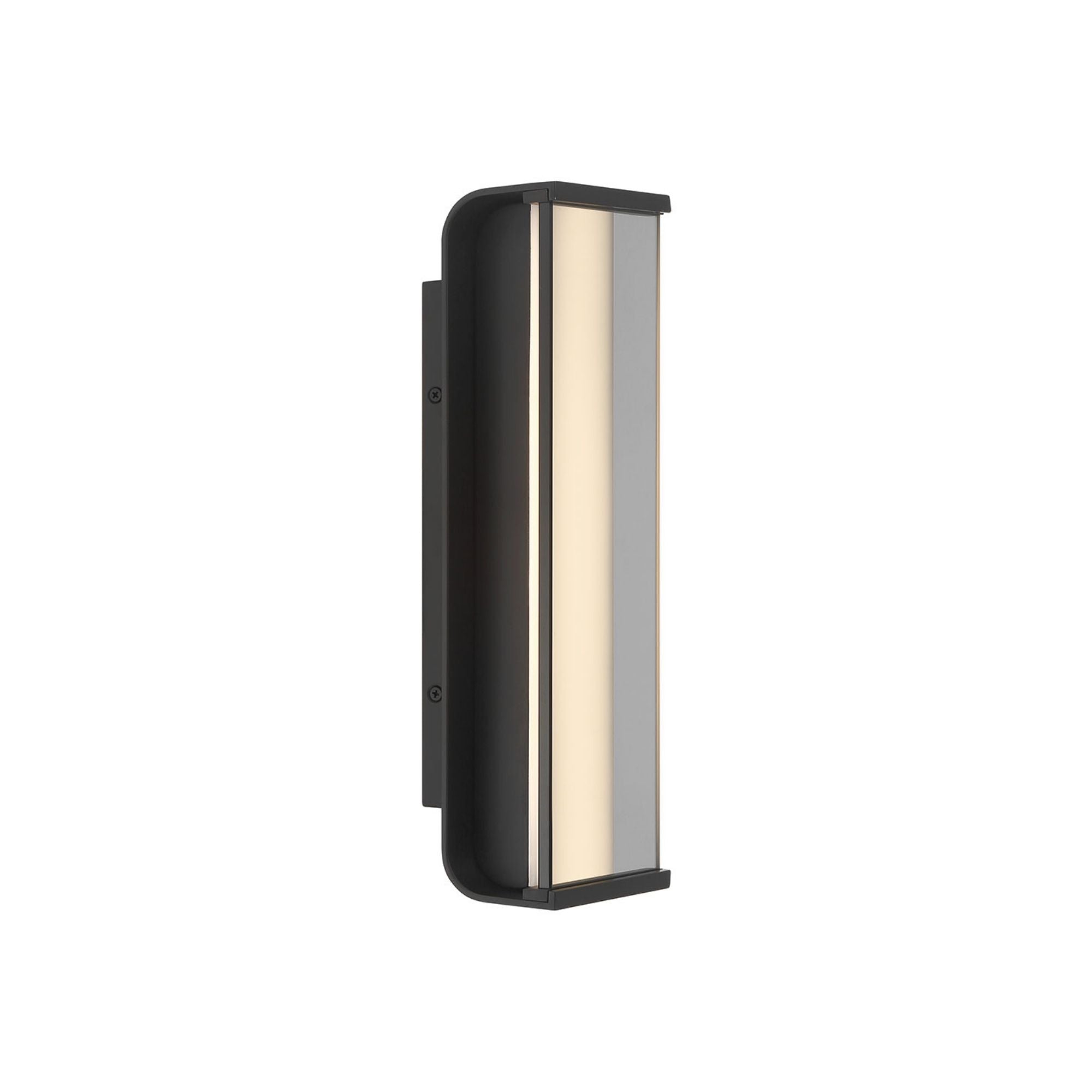 Eurofase Dulton Outdoor Sconce, 14 in. Height, Matte Black, Integrated LED