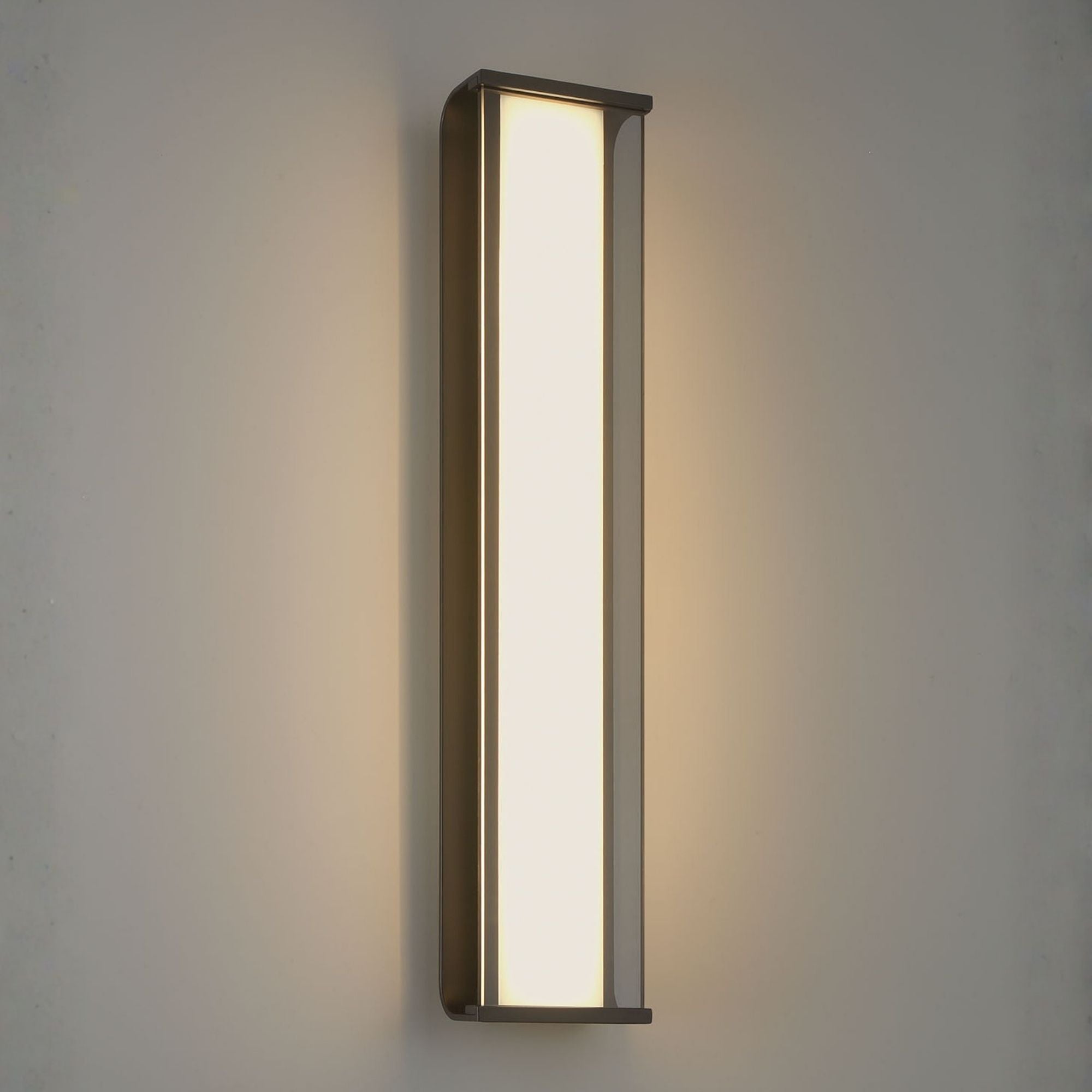 Eurofase Dulton Outdoor Sconce, 24.4 in. Height, Matte Black, Integrated LED