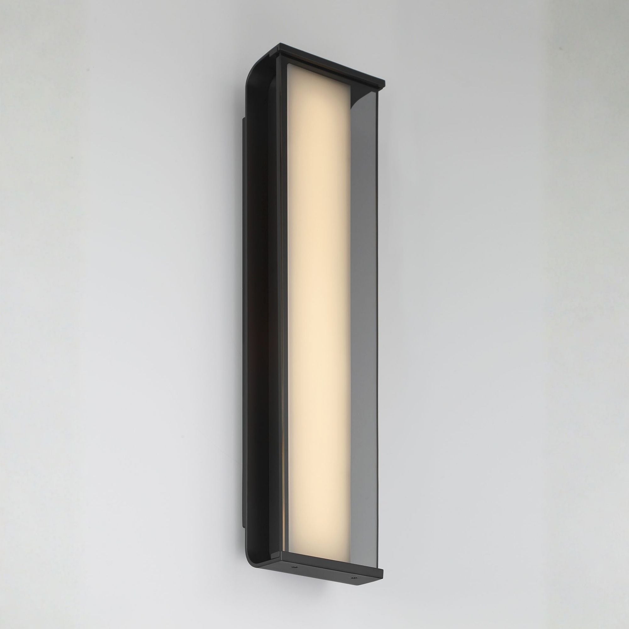Eurofase Dulton Outdoor Sconce, 24.4 in. Height, Matte Black, Integrated LED