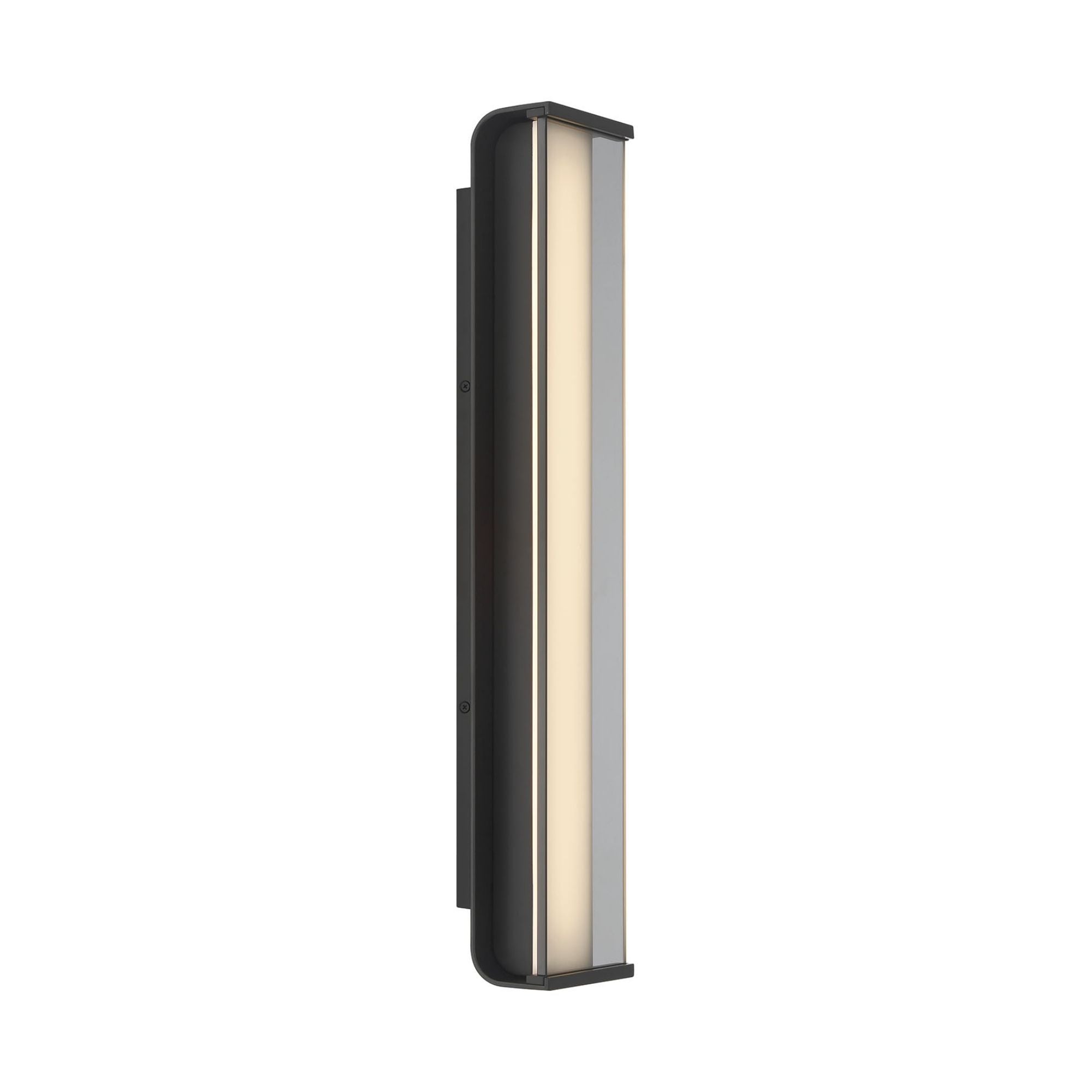 Eurofase Dulton Outdoor Sconce, 24.4 in. Height, Matte Black, Integrated LED