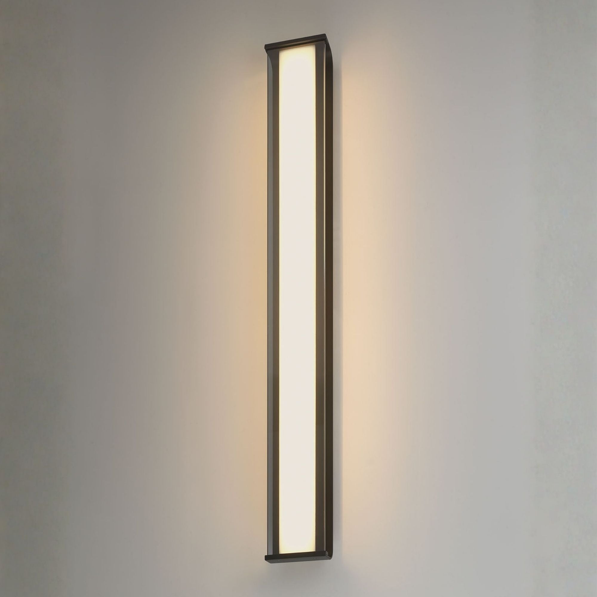 Eurofase Dulton Outdoor Sconce, 42.25in. Height, Matte Black, Integrated LED