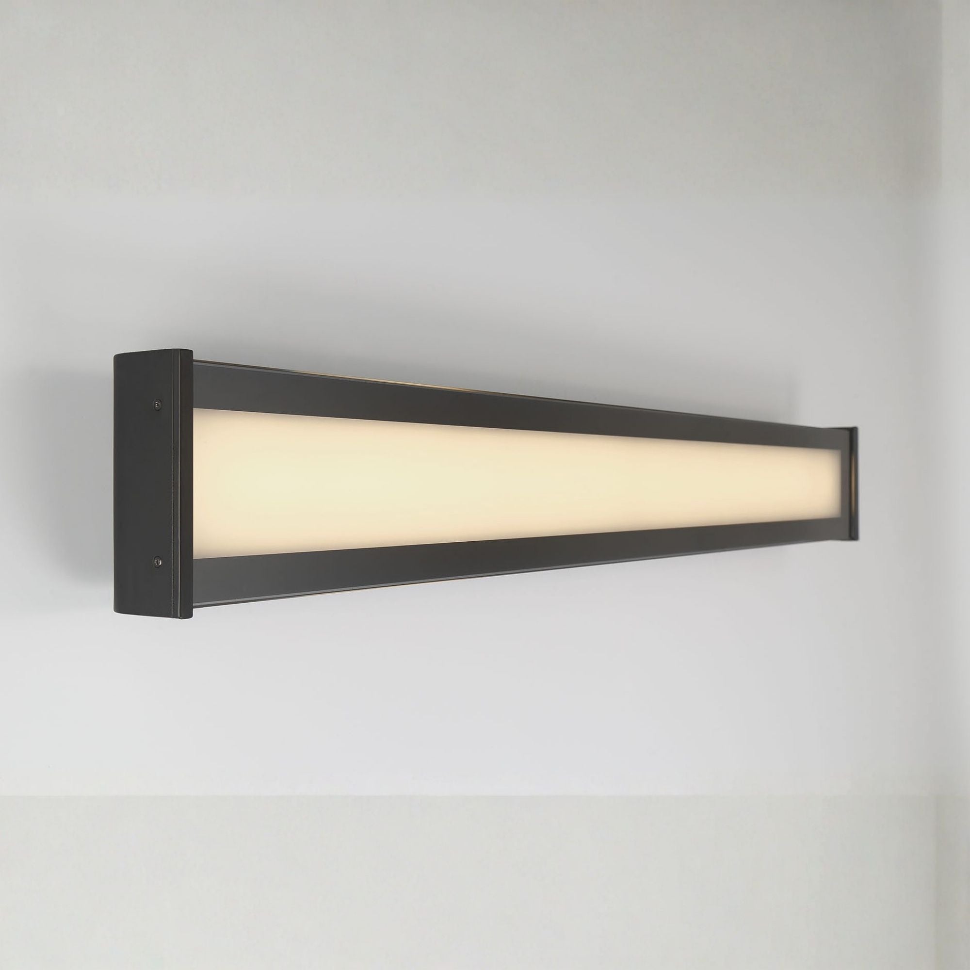 Eurofase Dulton Outdoor Sconce, 42.25in. Height, Matte Black, Integrated LED