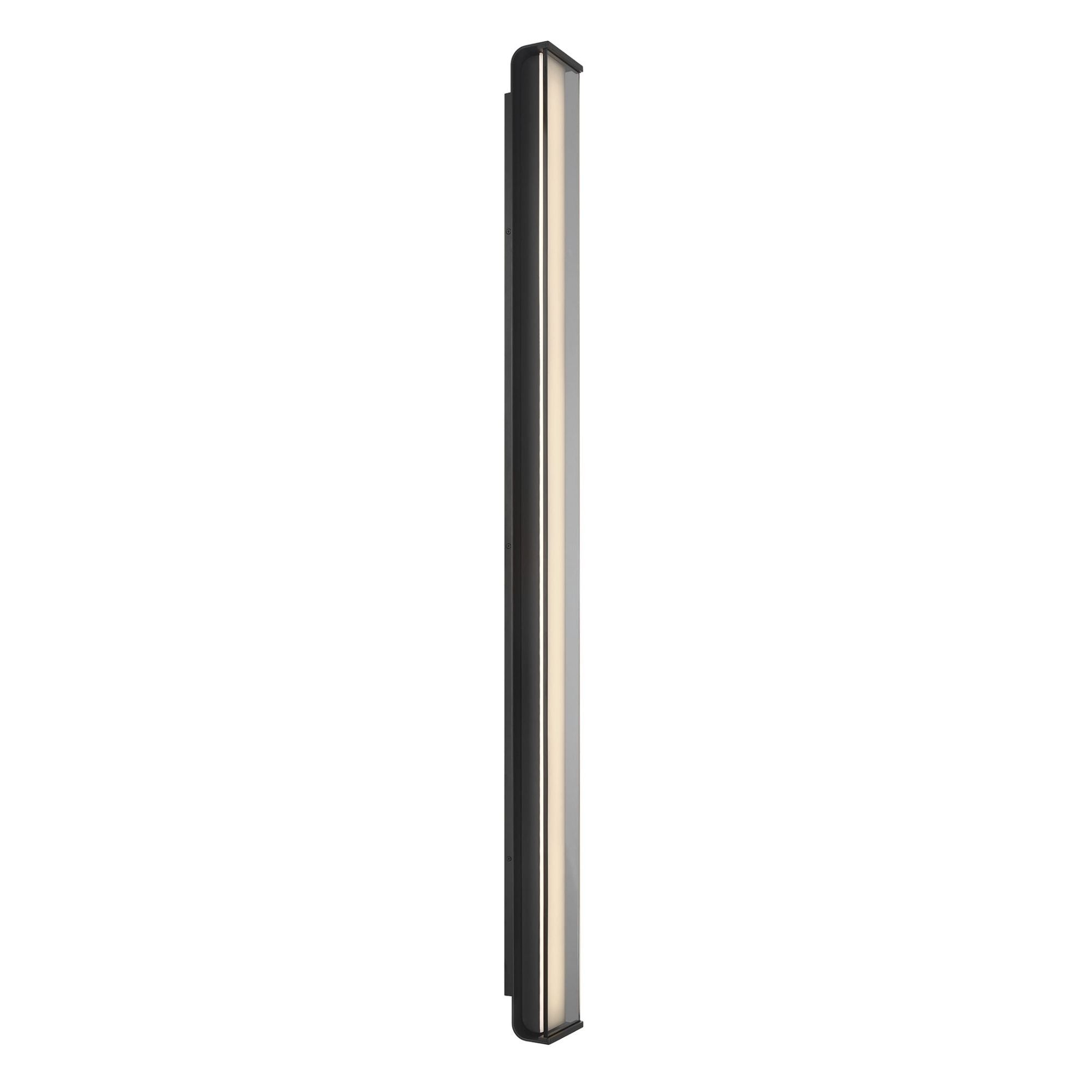 Eurofase Dulton Outdoor Sconce, 61.5 in. Height, Matte Black, Integrated LED