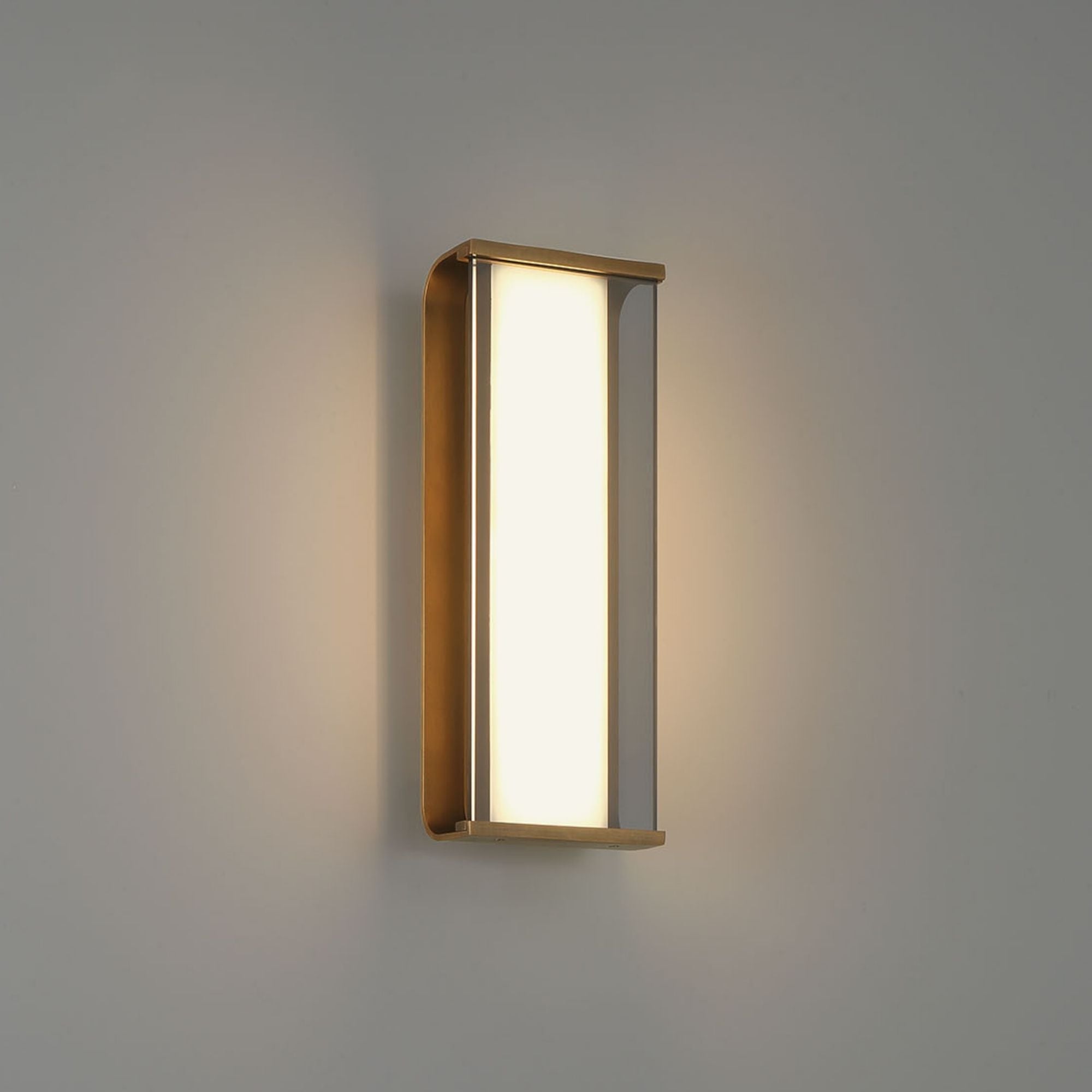 Eurofase Dulton Wall Sconce, 14 in. Height, Antique Brass, Integrated LED