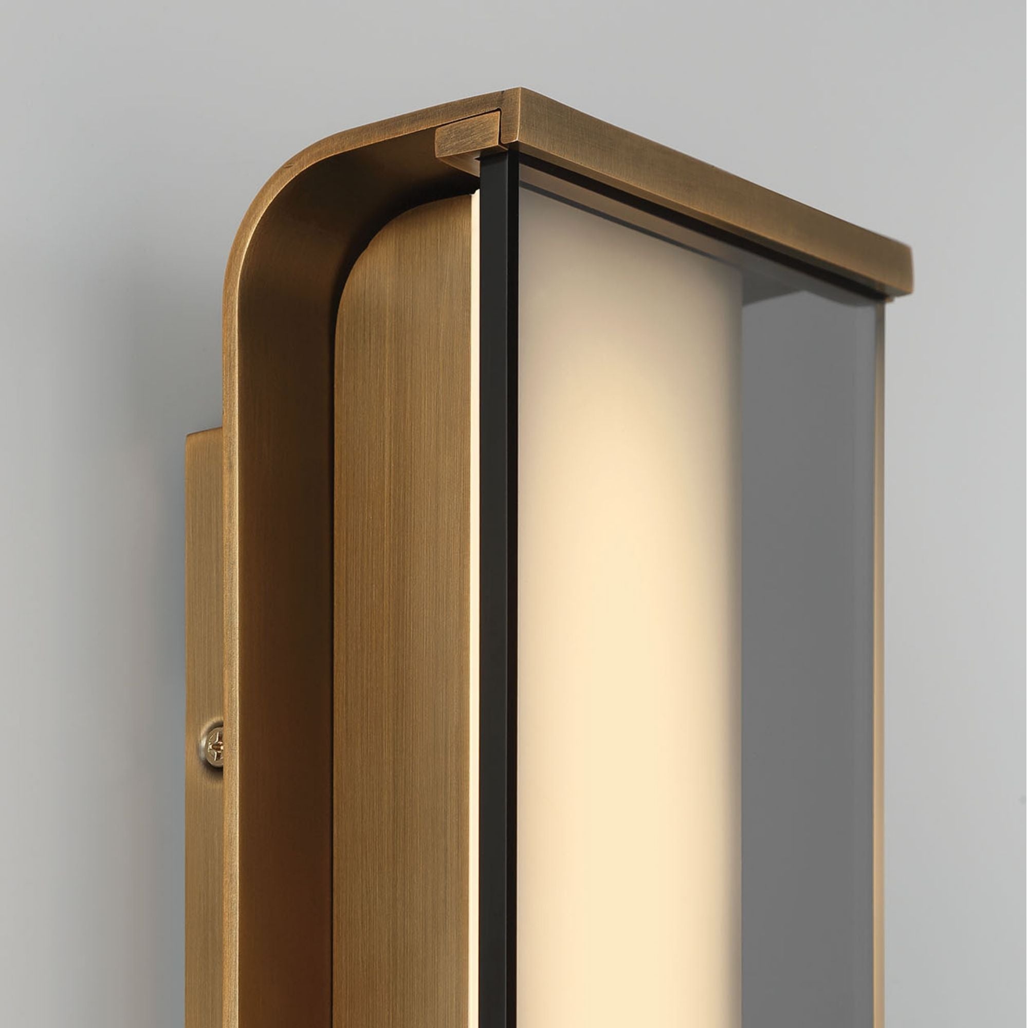 Eurofase Dulton Wall Sconce, 14 in. Height, Antique Brass, Integrated LED