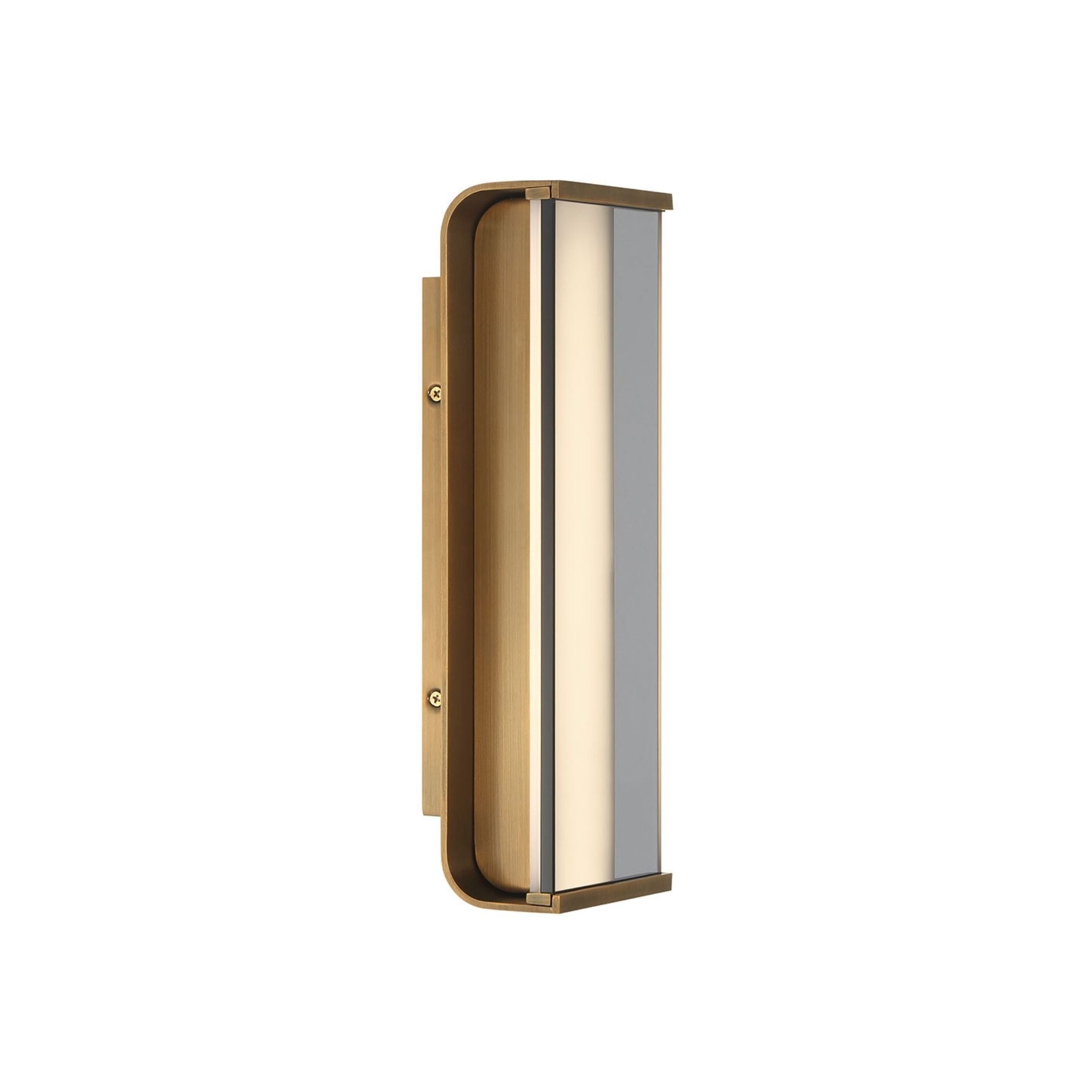 Eurofase Dulton Wall Sconce, 14 in. Height, Antique Brass, Integrated LED