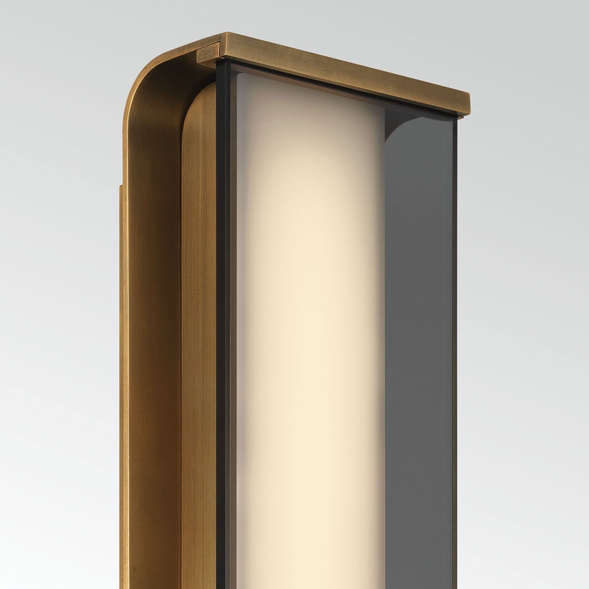 Eurofase Dulton Wall Sconce, 24.4 in. Height, Antique Brass, Integrated LED