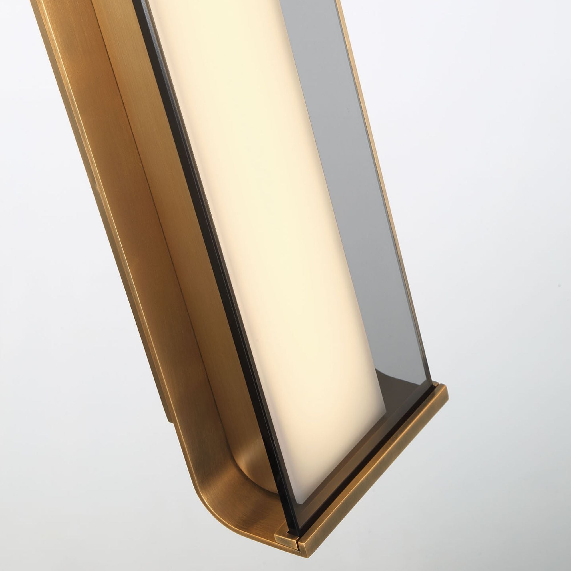 Eurofase Dulton Wall Sconce, 24.4 in. Height, Antique Brass, Integrated LED