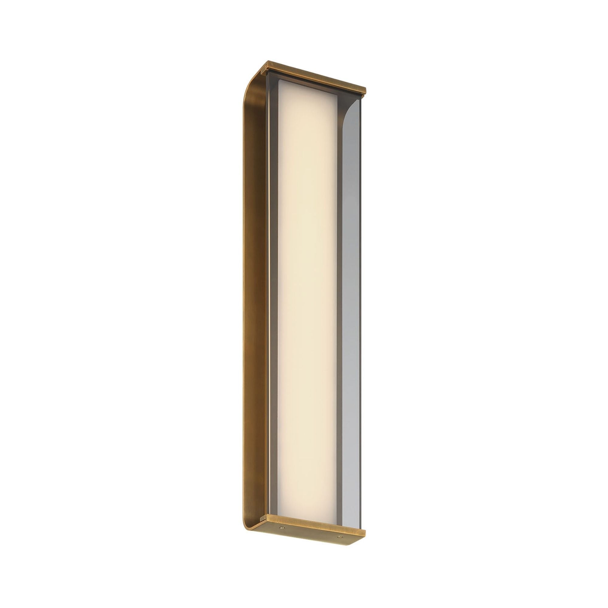 Eurofase Dulton Wall Sconce, 24.4 in. Height, Antique Brass, Integrated LED