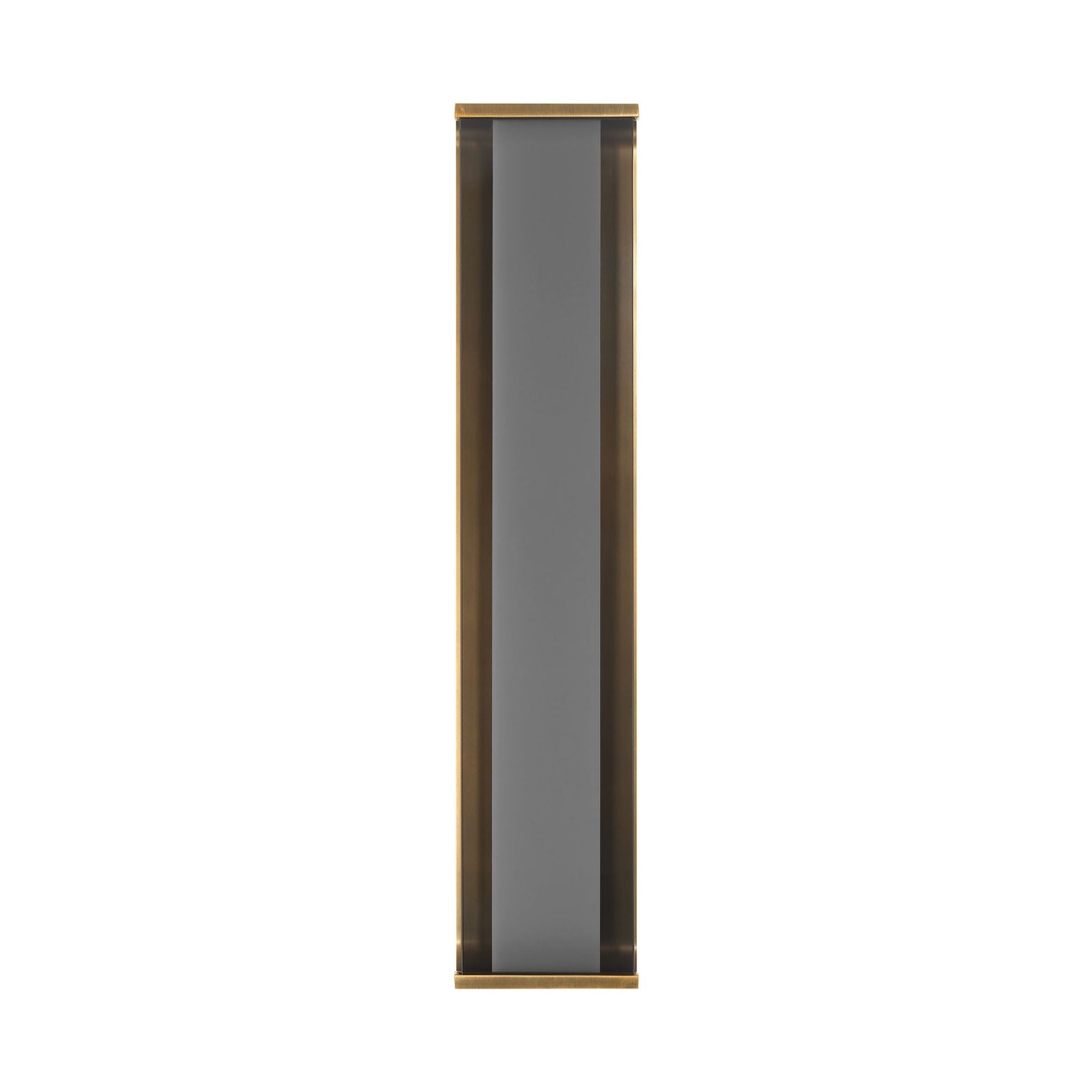 Eurofase Dulton Wall Sconce, 24.4 in. Height, Antique Brass, Integrated LED