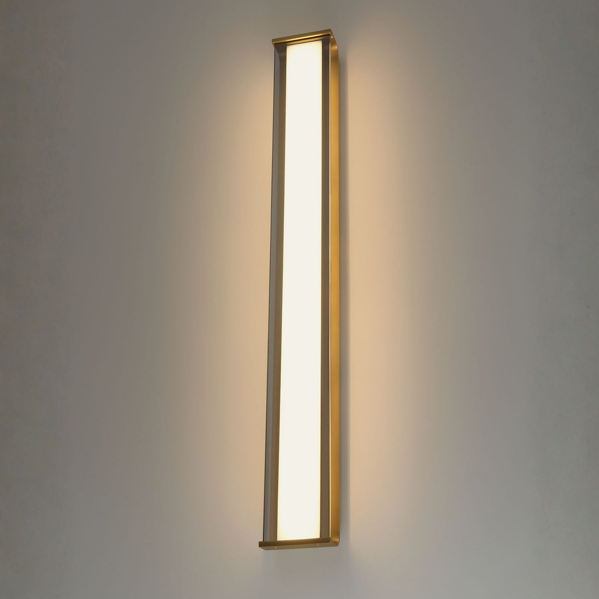 Eurofase Dulton Wall Sconce, 42.25 in. Height, Antique Brass, Integrated LED
