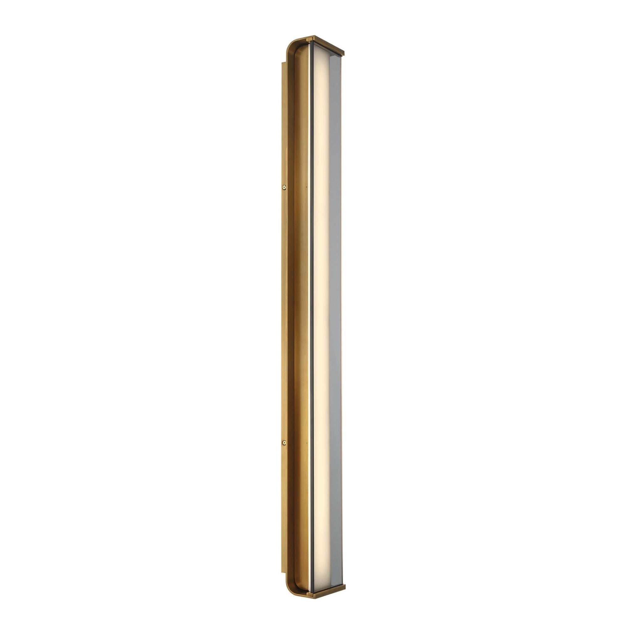 Eurofase Dulton Wall Sconce, 42.25 in. Height, Antique Brass, Integrated LED