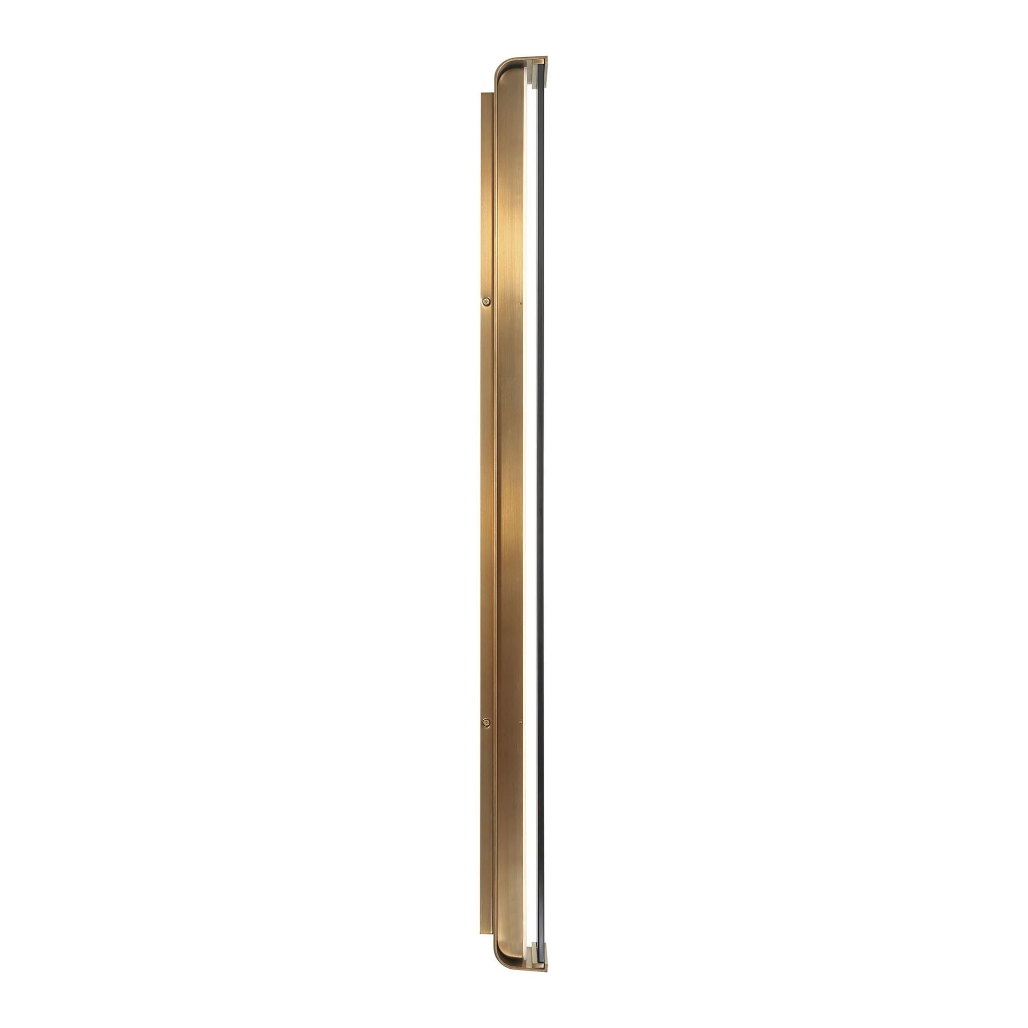 Eurofase Dulton Wall Sconce, 42.25 in. Height, Antique Brass, Integrated LED