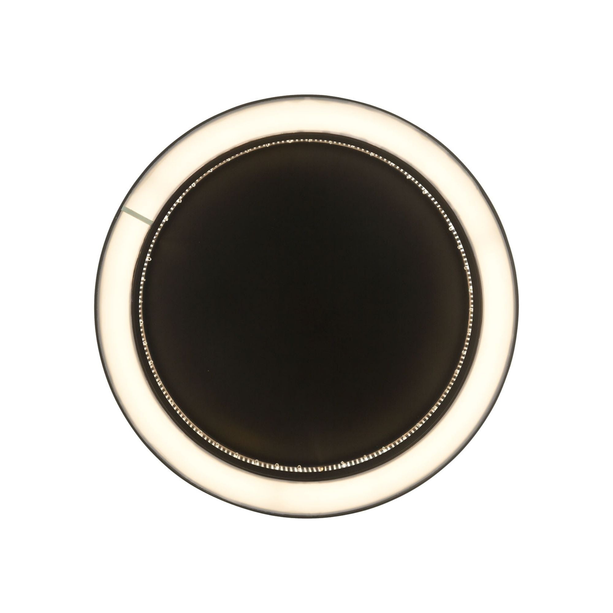 Eurofase Empra 15.75 in. Flush Mount Light, Matte Black with Crystal Drum Shade