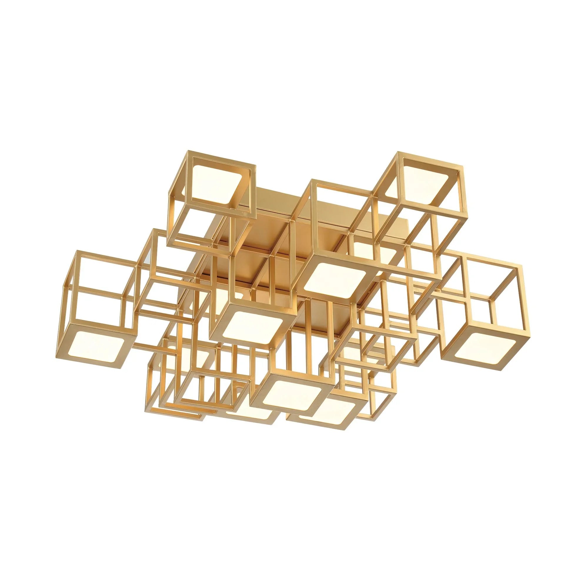 Eurofase Lighting - Ferro 13-Light 25" LED Flush Mount, Gold Finish | Bees Lighting