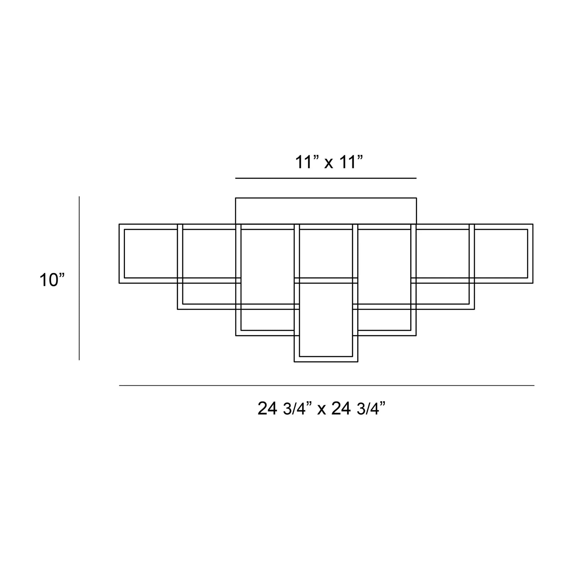 Eurofase Lighting - Ferro 13-Light 25" LED Flush Mount, Gold Finish | Bees Lighting