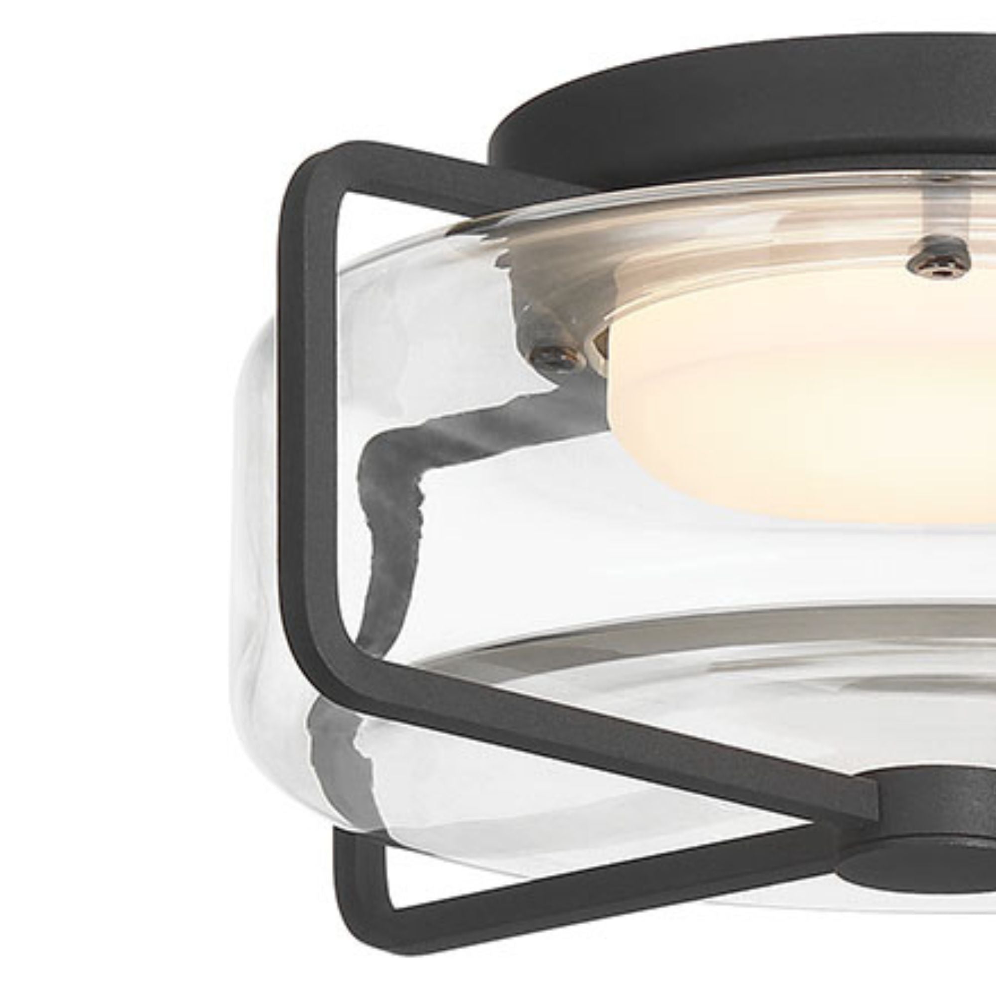 Eurofase Florin 10" Outdoor Ceiling Light, Sand Black, Integrated LED